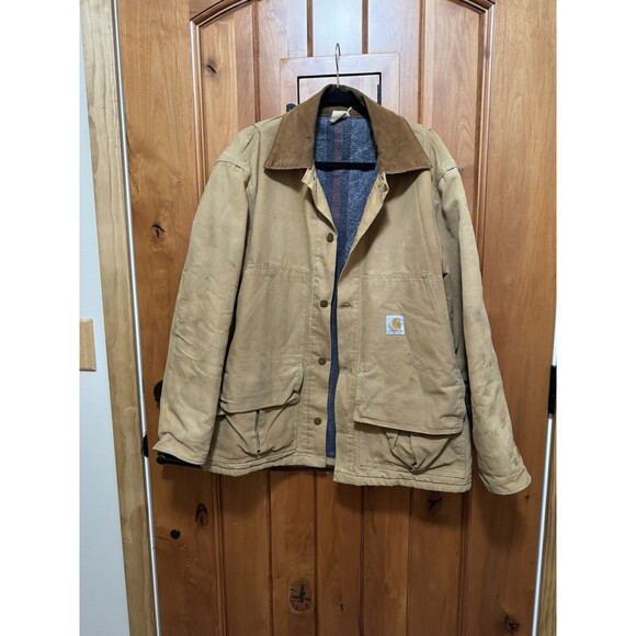 Carhartt Blanket Lined Hunting Chore Jacket USA Union Made VTG‎ 70s/80s C… - Picture 1 of 15